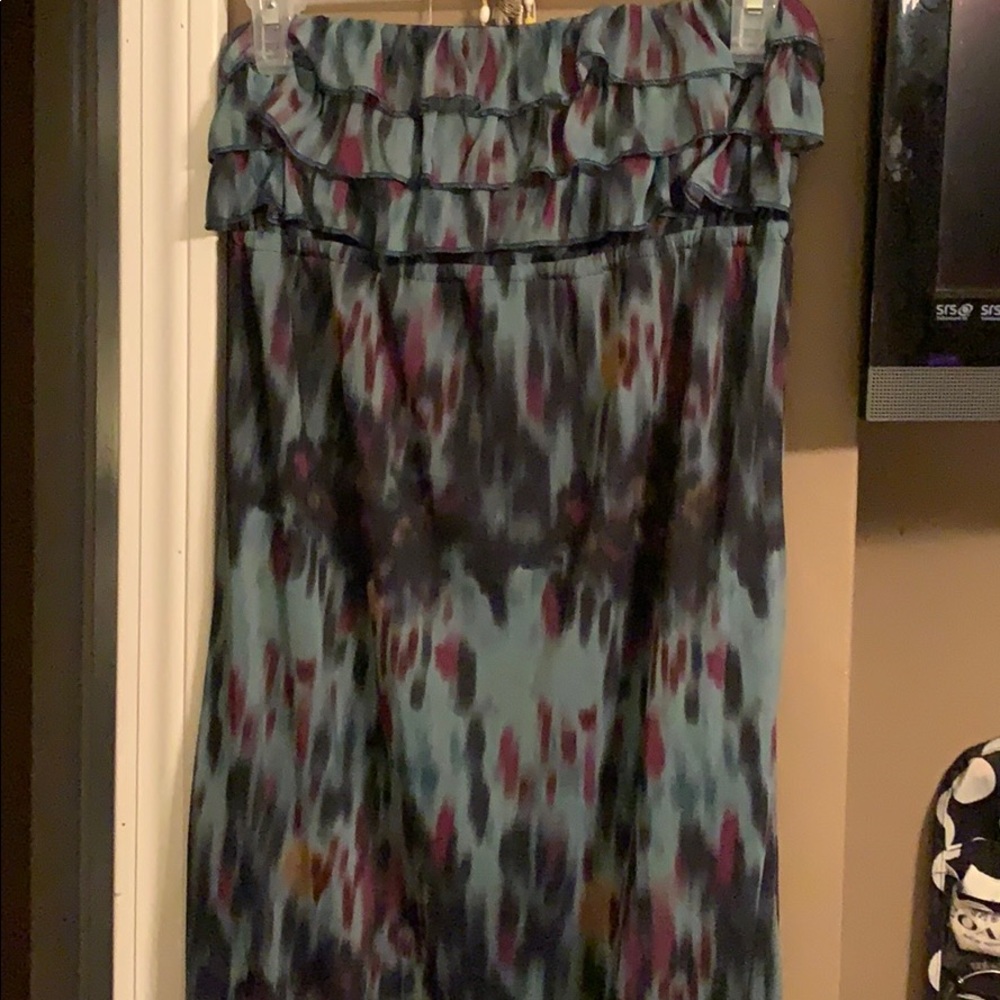 Strapless maxi dress
